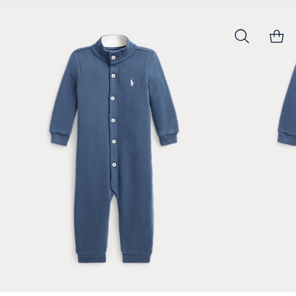 Ralph Lauren French-Rib Cotton Coverall - Picture 1 of 4